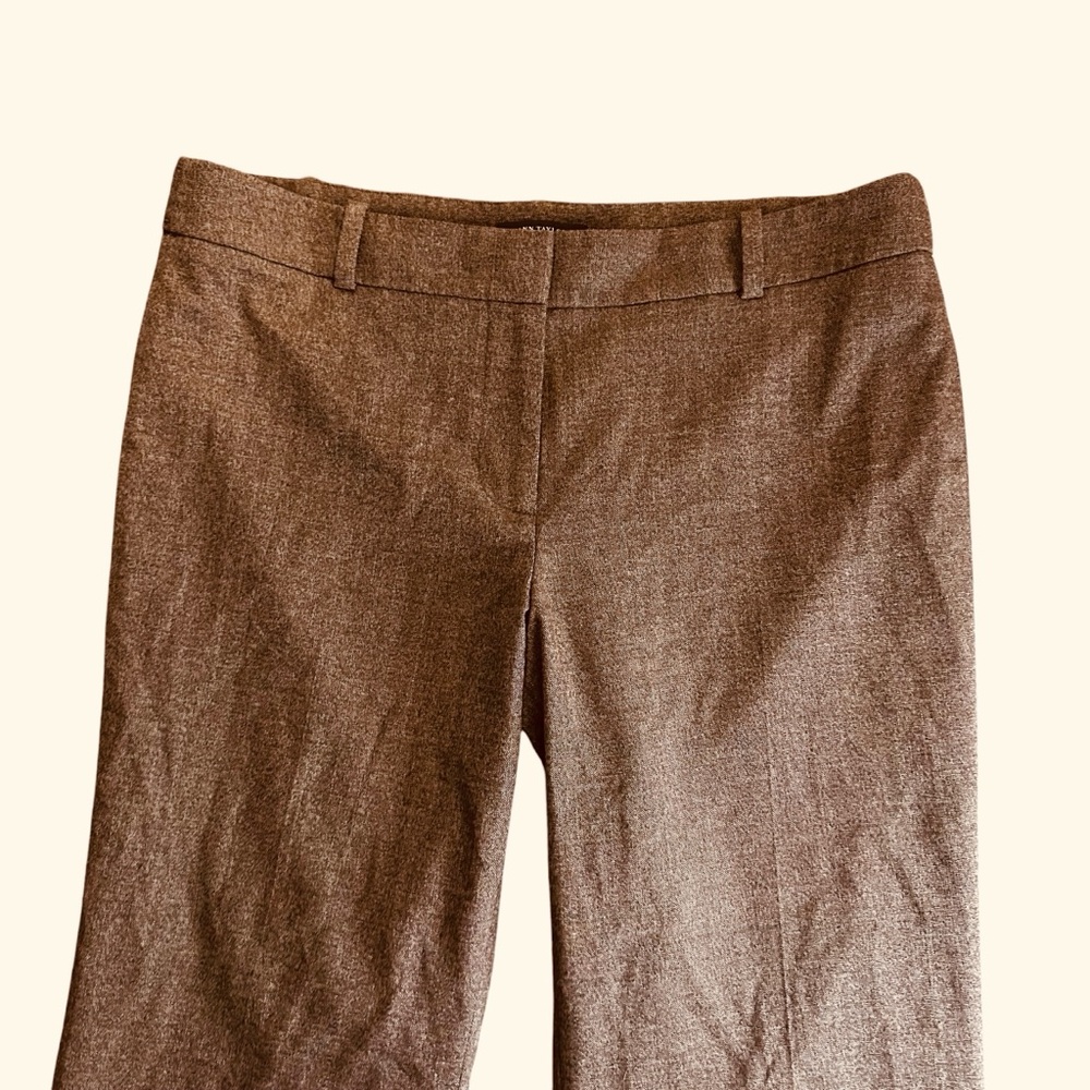 Ann Taylor brown virgin wool blend trouser pants Size 12 - Picture 3 of 13